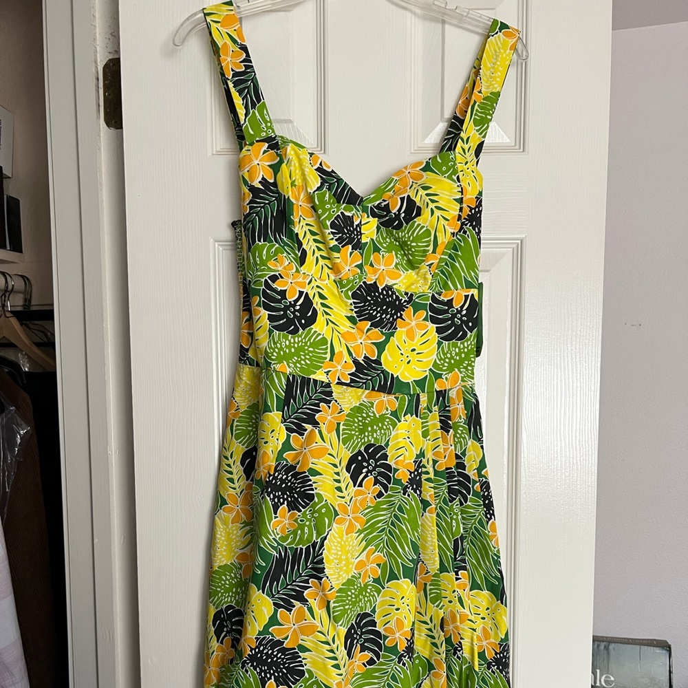 A Classic Paradise tropical print sarong dress